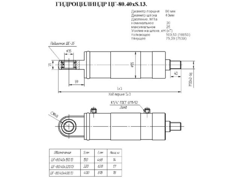 ЦГ-80.40х400.13