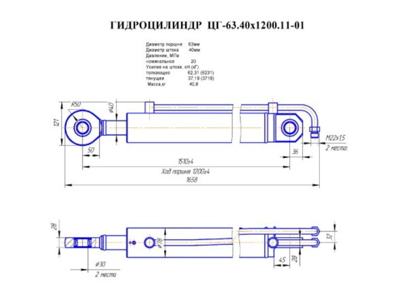 ЦГ-63.40х1200.11-01